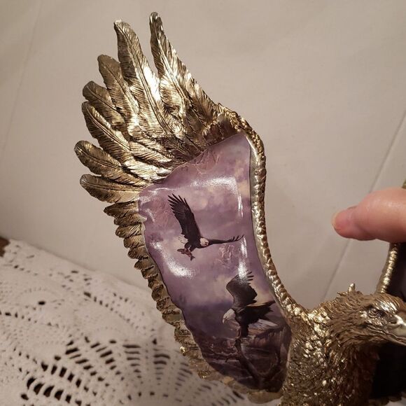 Bradford Exchange "Majestic Sentinels" from On Eagle's Wings Collection Statue - Picture 5 of 8